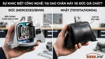 Vì sao chi phí thay cao su chân máy xe Đức luôn gấp vài lần xe Nhật?