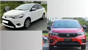 Tầm giá 400-500 triệu đồng, nên chọn Honda City RS 2022 hay Toyota Vios 1.5G CVT bản cao cấp