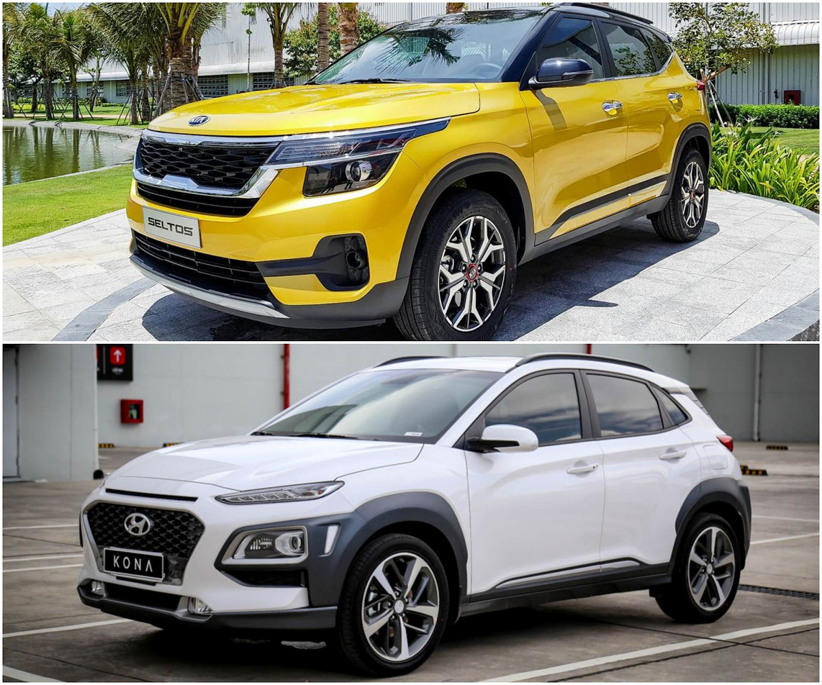 So s??nh KIA Seltos v?? Hyundai Kona ai m???i l?? vua trong ph??n kh??c SUV