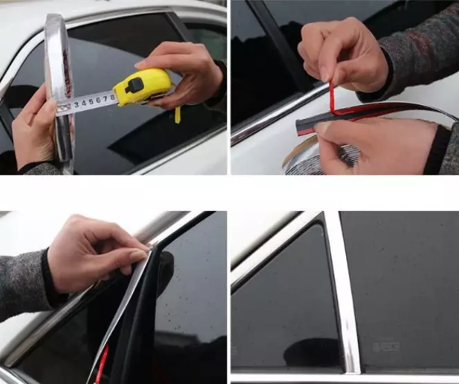 nẹp kính cửa xe
