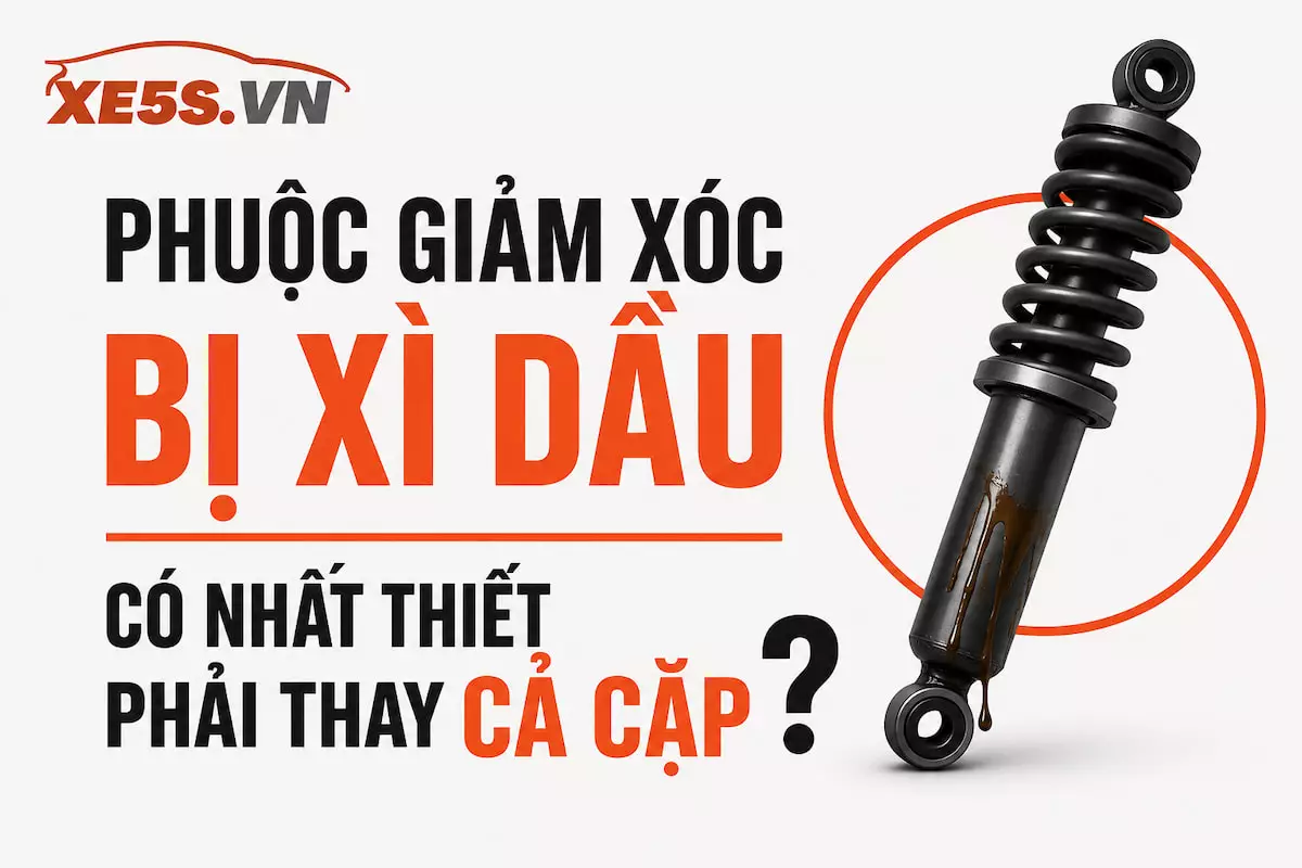 Phuộc giảm xóc bị xì dầu