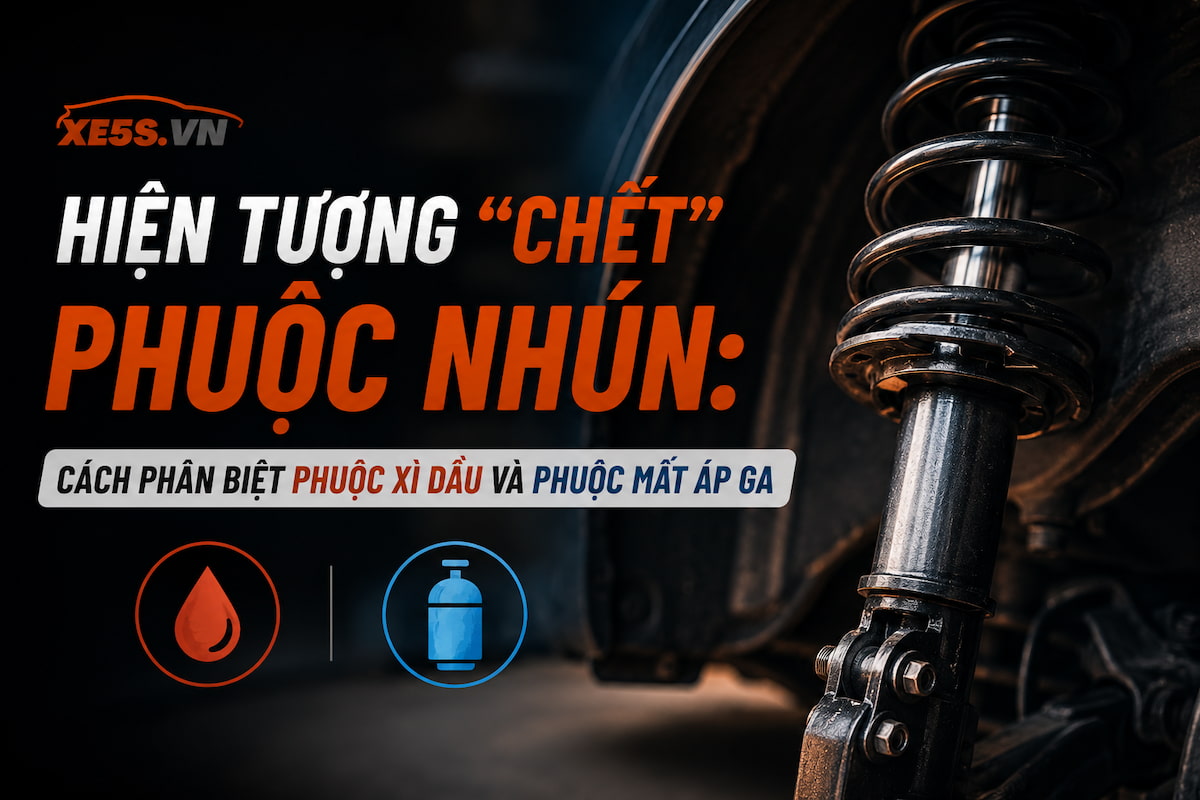 Hiện tượng 'chết' phuộc nhún: Cách phân biệt phuộc xì dầu và phuộc mất áp ga