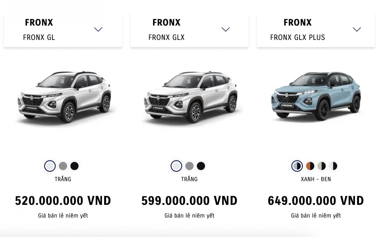 Giá xe Suzuki FronX