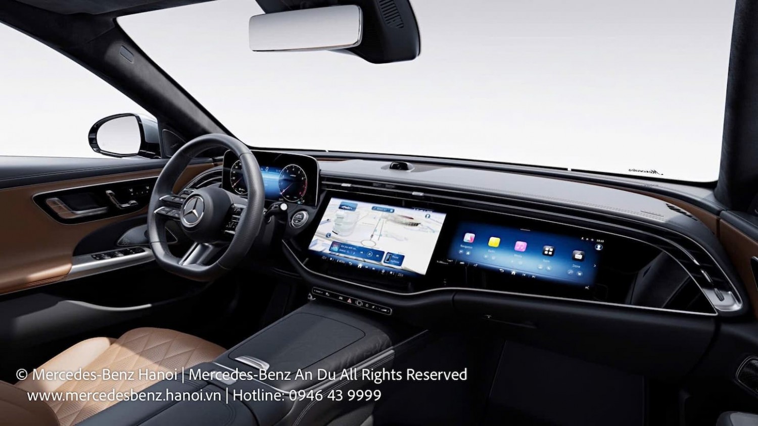 Màn hình xe Mercedes E 300 AMG 2025