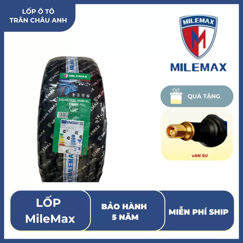 Lốp xe 245/45R20 Milemax