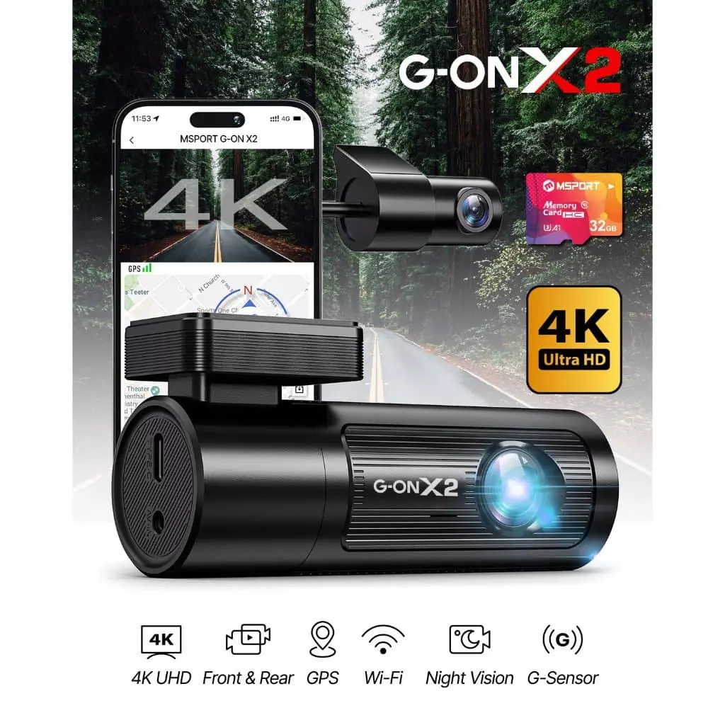 Camera H&agrave;nh Tr&igrave;nh MSPORT G-ON X2