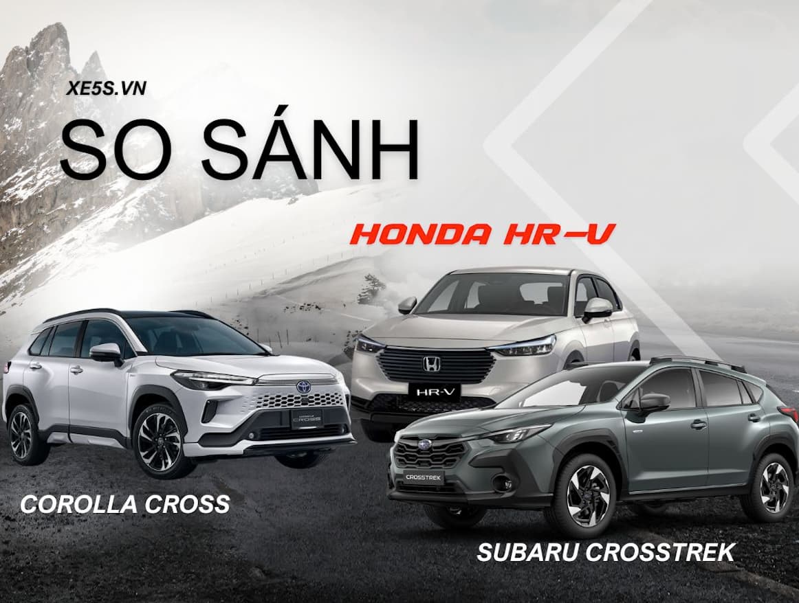 So sánh chi tiết Subaru Crosstrek, Honda HR-V, Toyota Corolla Cross tầm giá 950 triệu