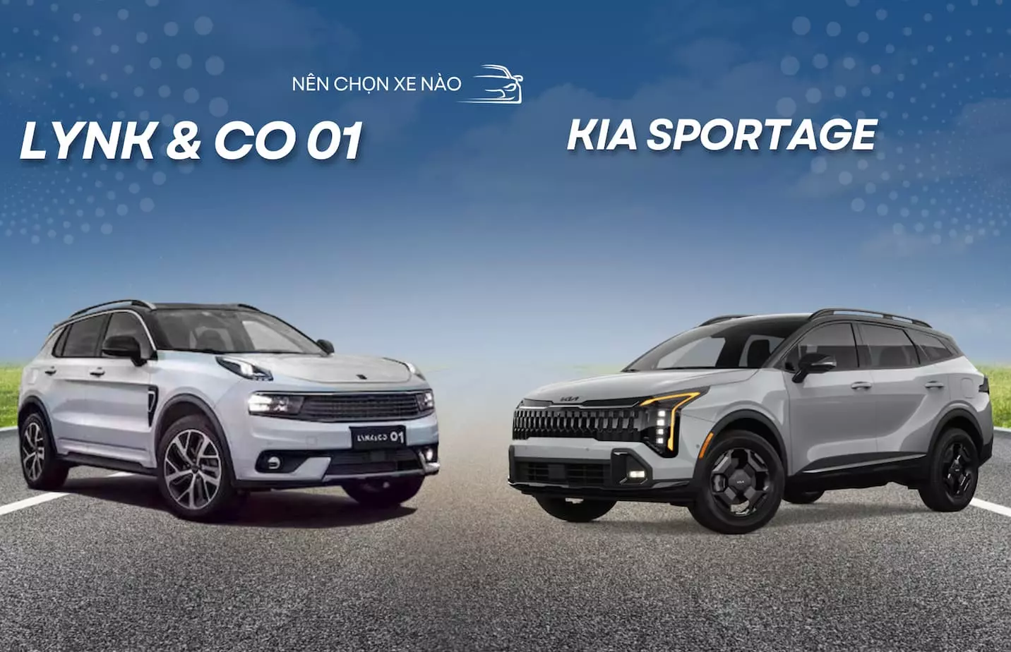 So s&aacute;nh Lynk&CO 01 vs KIA Sportage