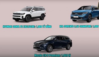 Tầm 1 tỷ chọn Hyundai Santa Fe, Kia Sorento hay Mazda CX-8 thì "hời"?