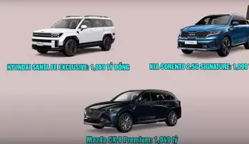 Tầm 1 tỷ chọn Hyundai Santa Fe, Kia Sorento hay Mazda CX-8 thì "hời"?