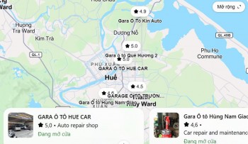 Top 5 gara sửa chữa ô tô uy tín tại TP Huế được nhiều chủ xe tin tưởng