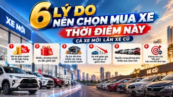 6 lý do nên chọn mua ô tô thời điểm này – Cả xe mới lẫn xe cũ