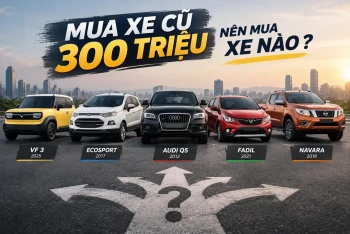 Mua xe cũ 300 triệu nên mua xe nào? VF 3, EcoSport, Audi Q5, Fadil hay Nissan Navara?