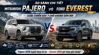So sánh chi tiết Mitsubishi Pajero All-New 2026 và Ford Everest 2026 – Cuộc chiến SUV 7 chỗ khung gầm rời