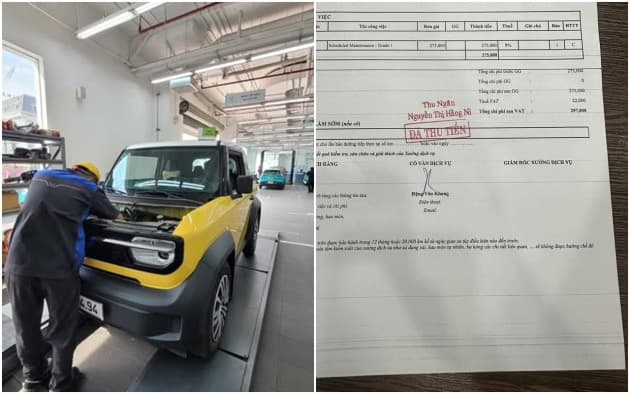 Chi phí bảo dưỡng xe VF3