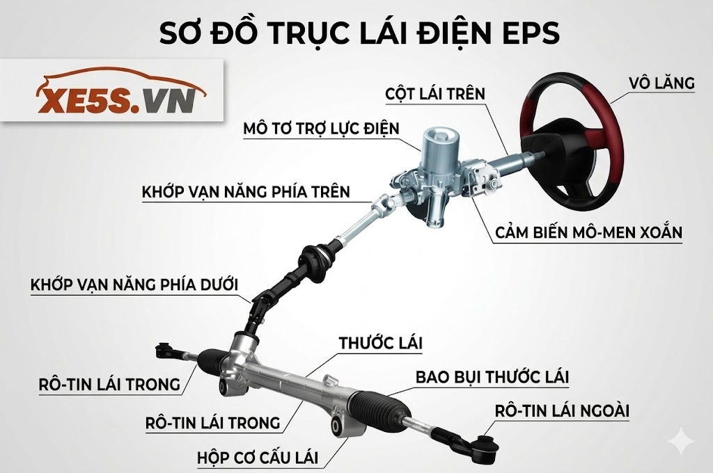 Trục lái điện ô tô là gì?Khi nào cần thay thế trục lái điện?