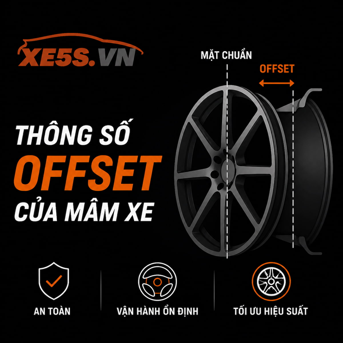 Thông số Offset của mâm xe là gì và tại sao chọn sai cực hại?