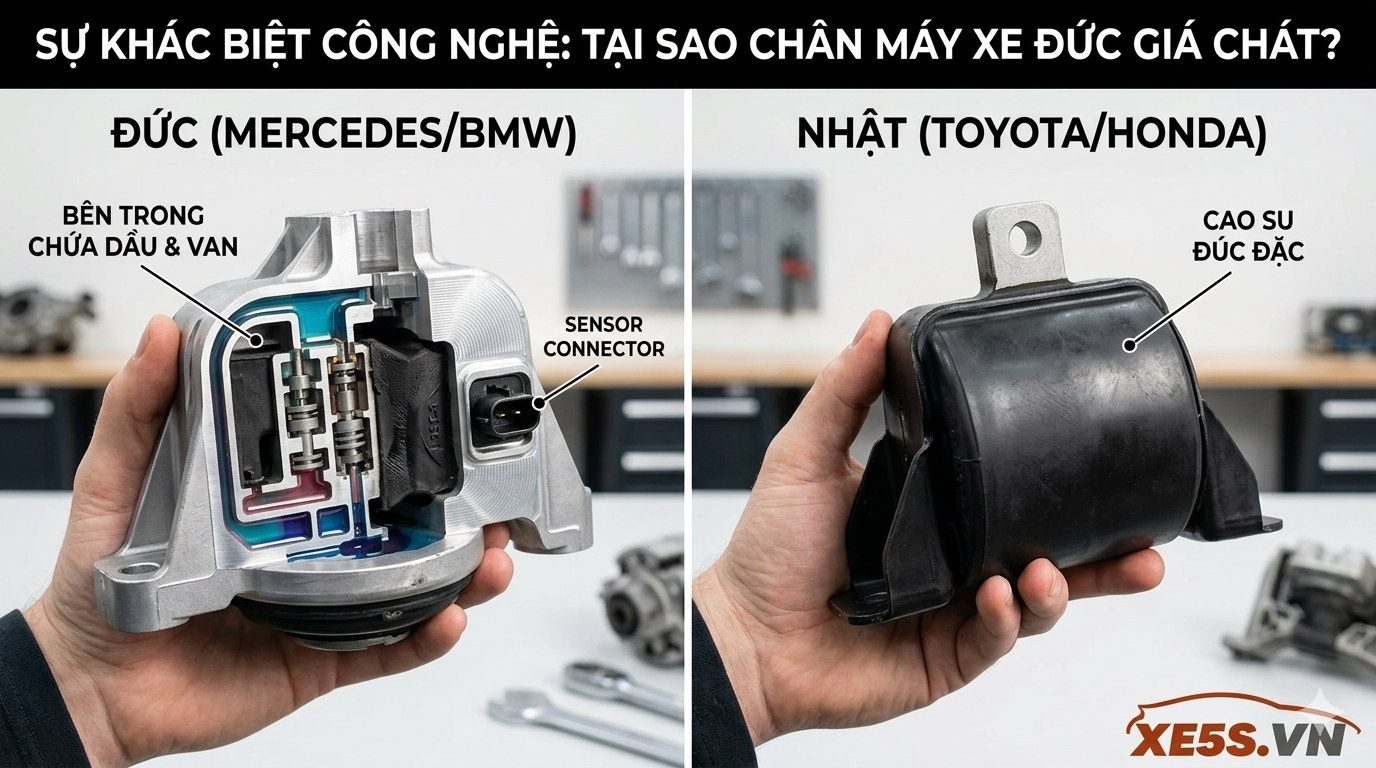 cao su chân máy 