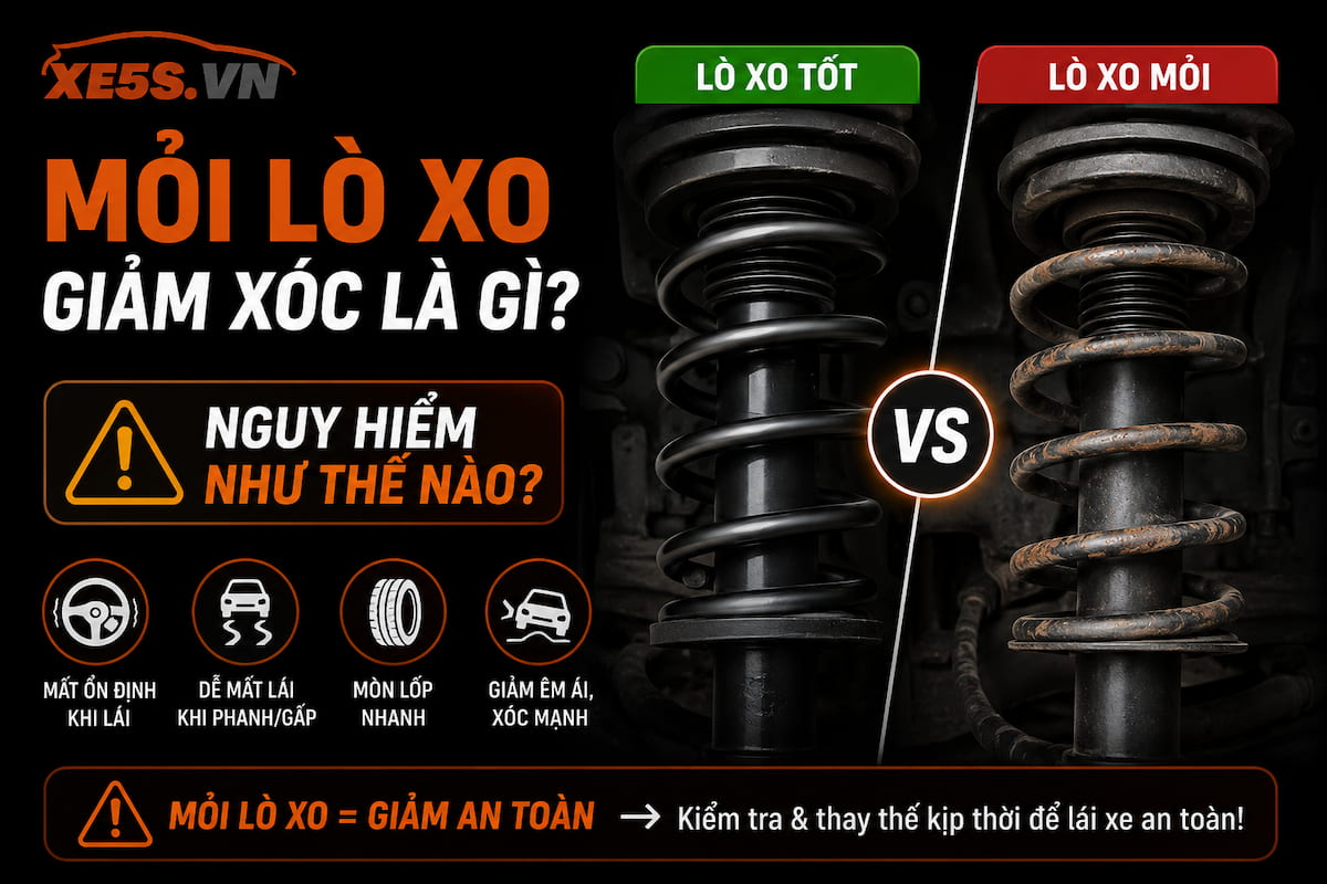 Mỏi lò xo giảm xóc là gì? Nguy hiểm như thế nào?
