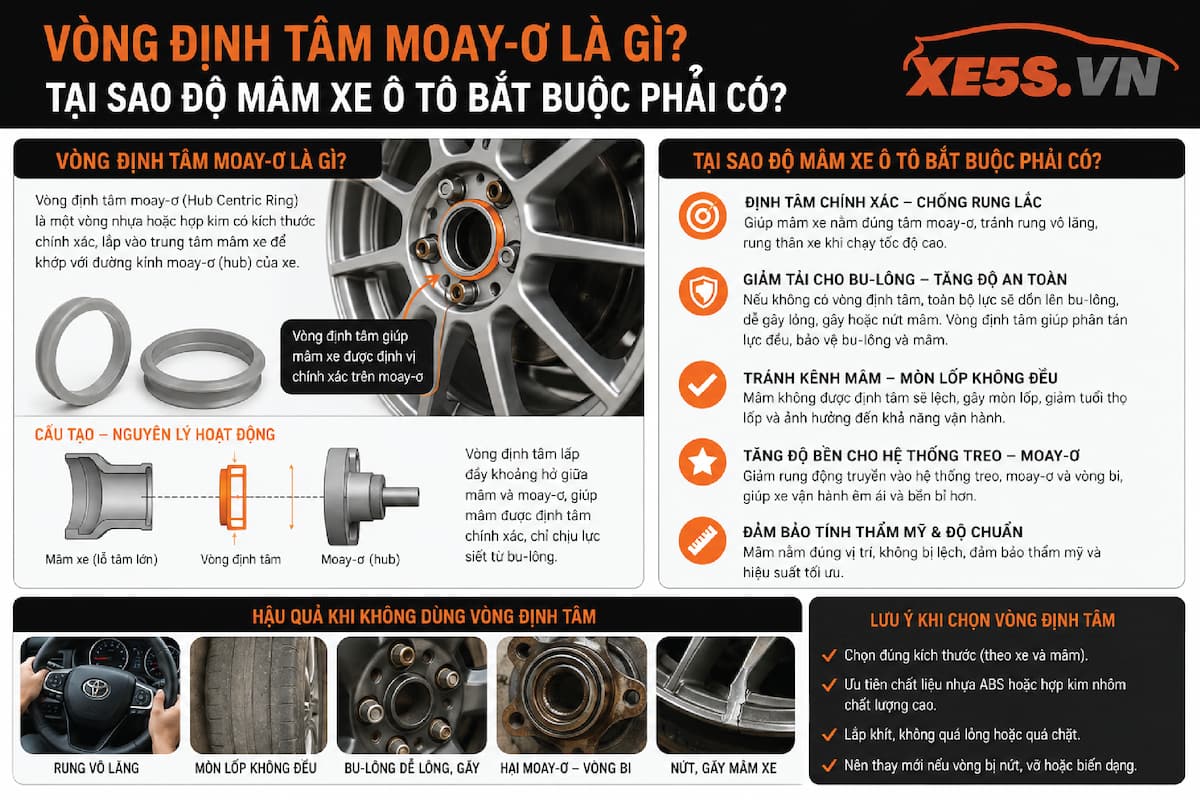 Vòng định tâm moay-ơ