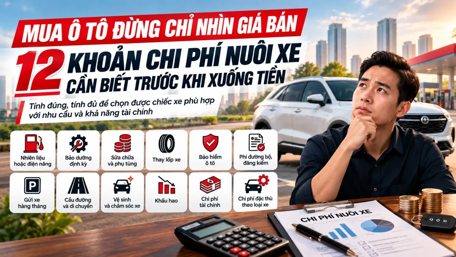 Mua ô tô đừng chỉ nhìn giá bán: 12 khoản chi phí nuôi xe cần biết trước khi xuống tiền