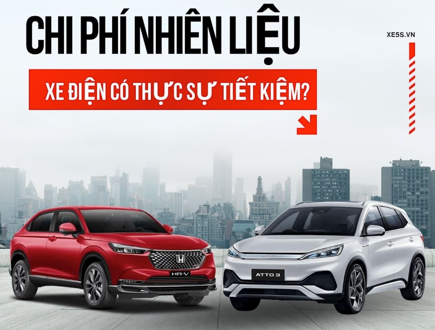 So sánh chi phí nuôi xe điện BYD Atto 3 và xe xăng Honda HR-V: Xe điện có thực sự tiết kiệm?