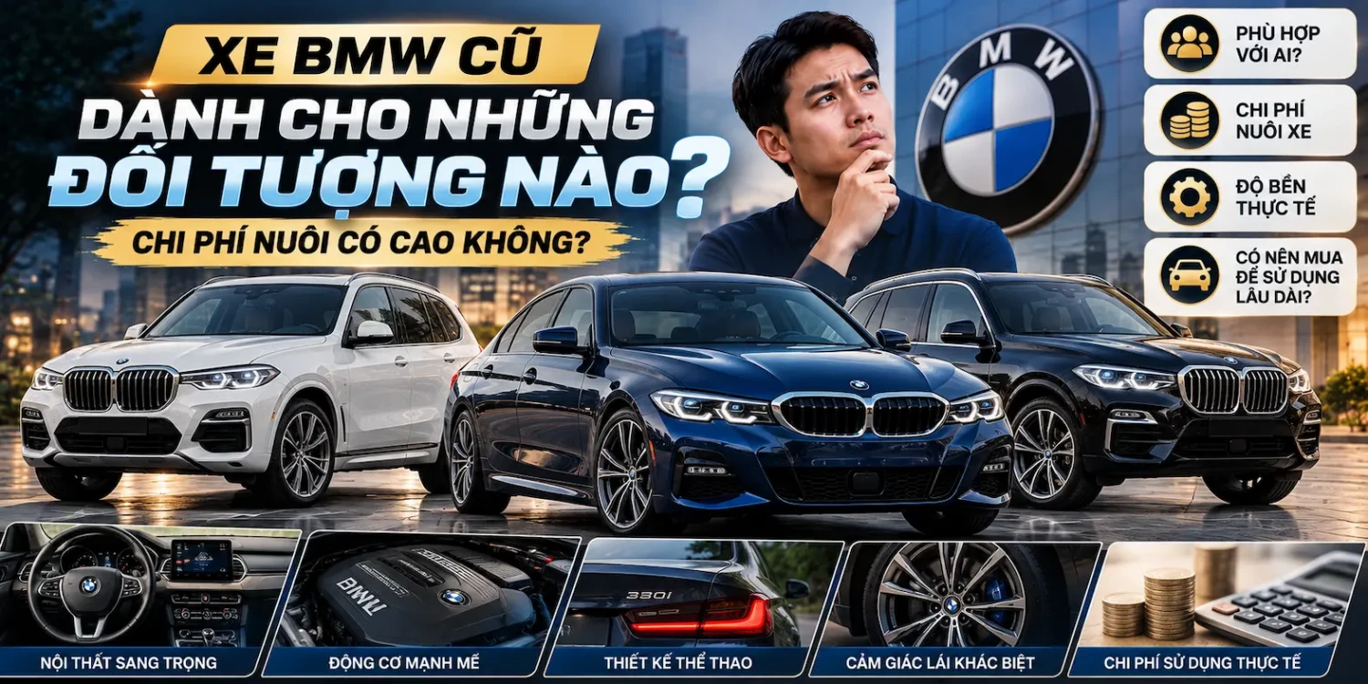 Xe BMW cũ dành cho những đối tượng nào? Chi phí nuôi xe BMW cũ có cao không?
