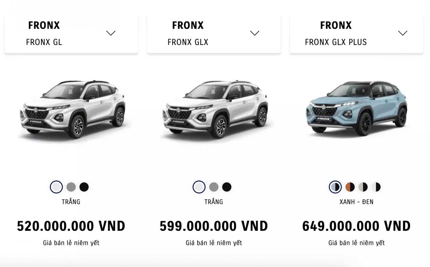 Giá xe Suzuki FronX