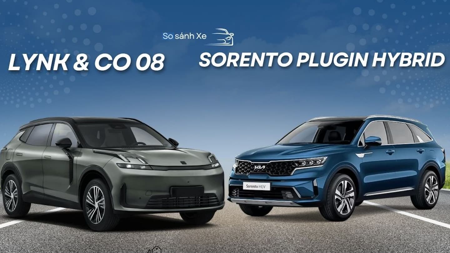 So sánh Lynk & Co 08 và Kia Sorento Plug-in Hybrid: Lựa chọn nào đáng tiền hơn?