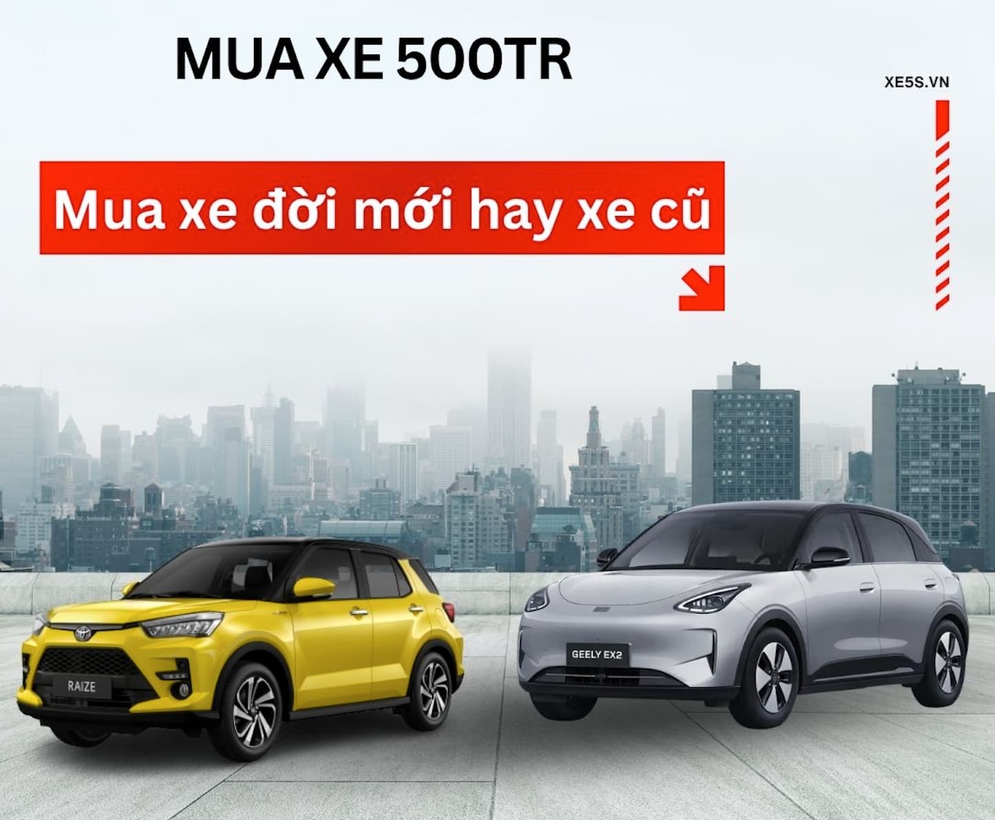 Mua Xe 500 Triệu Nên chọn VF5, Geely EX2, BYD Dolphin Mới Hay Mazda3, Honda City, Hyundai Accent, Kia Sonet, Toyota Raize, VF6 Cũ?