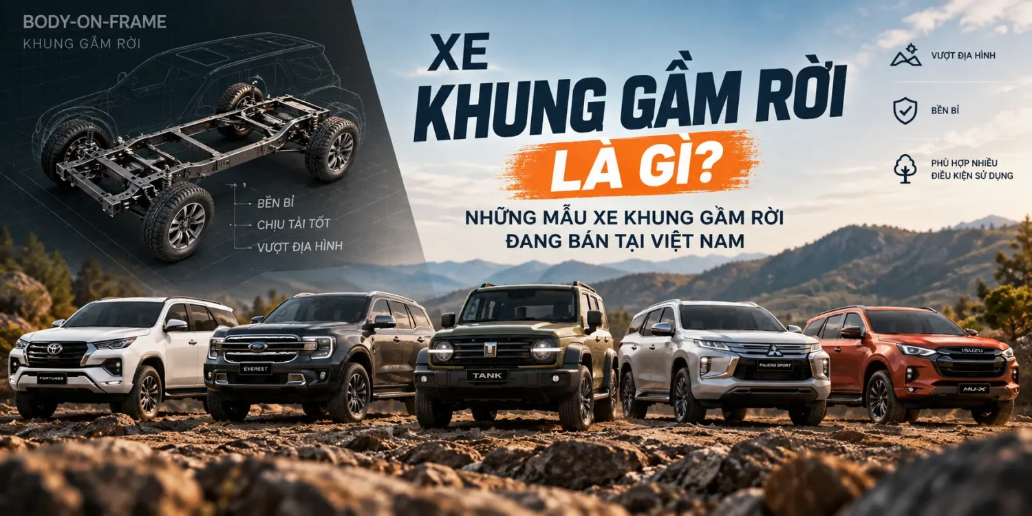 Xe khung gầm rời là gì? Những mẫu xe khung gầm rời đang bán tại Việt Nam