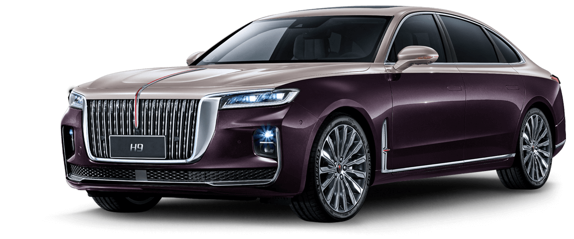 Hongqi H9 tím và vàng
