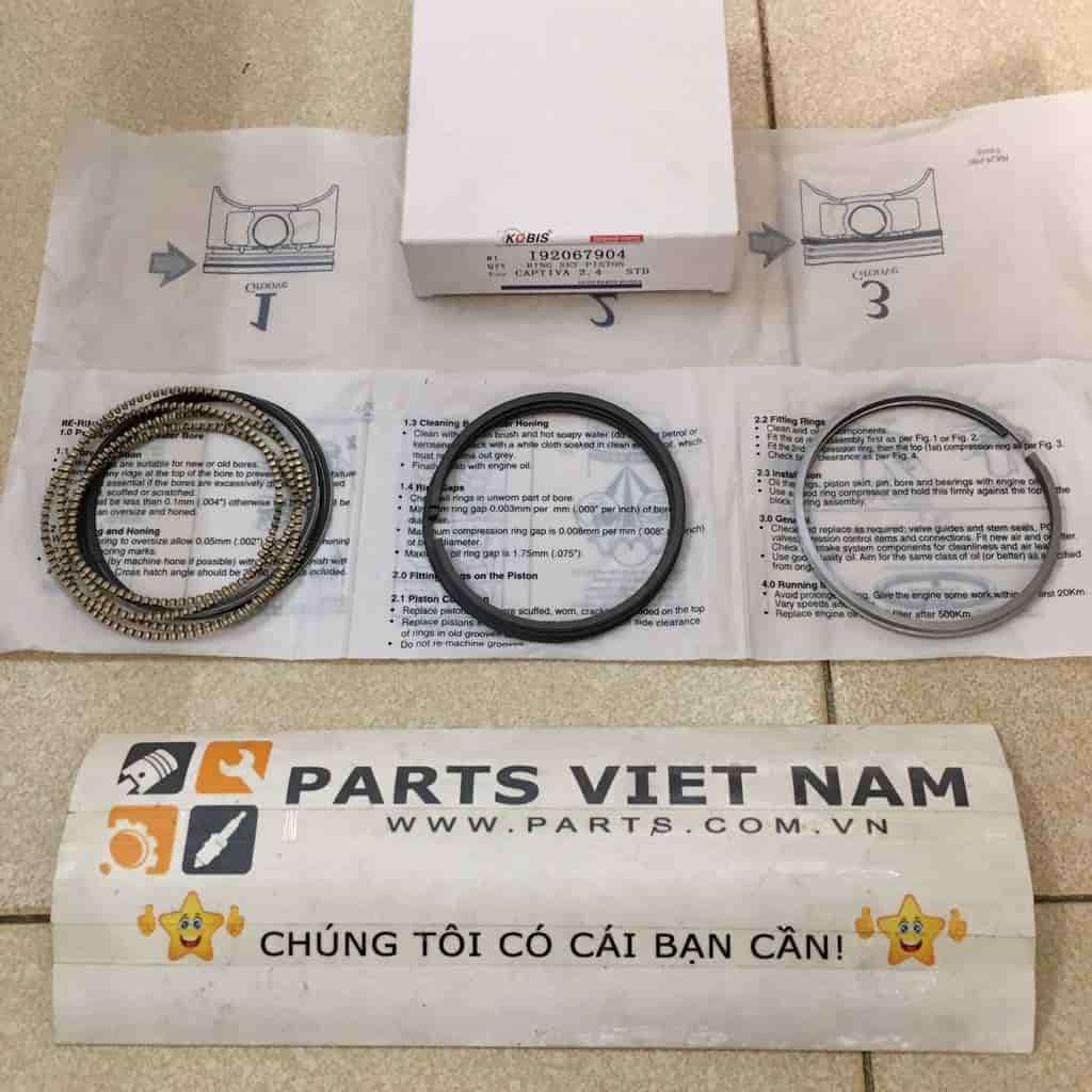 Bộ xéc măng cos 0 chevrolet captiva 2.4 mt máy xăng