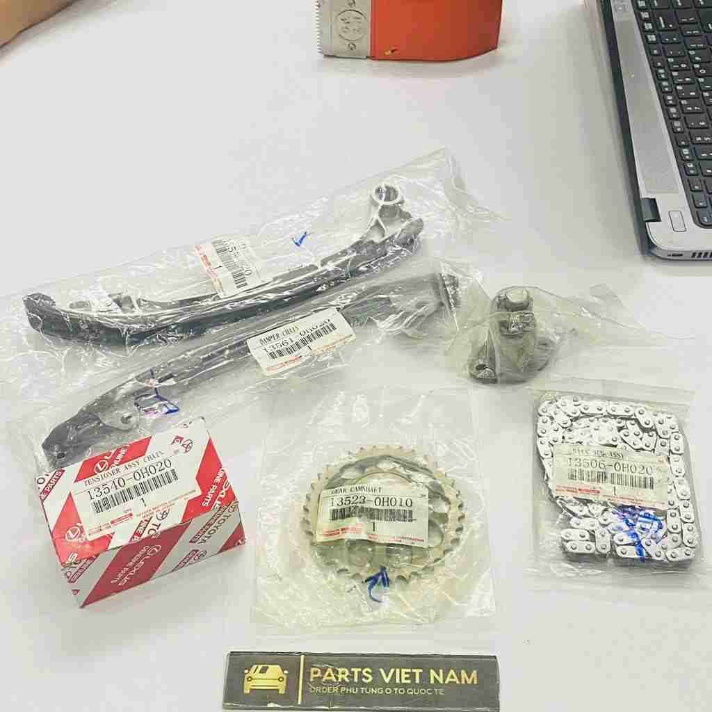 Bộ nhông xích cam toyota camry 2.4 acv30 động cơ 2az 2002 - 2006