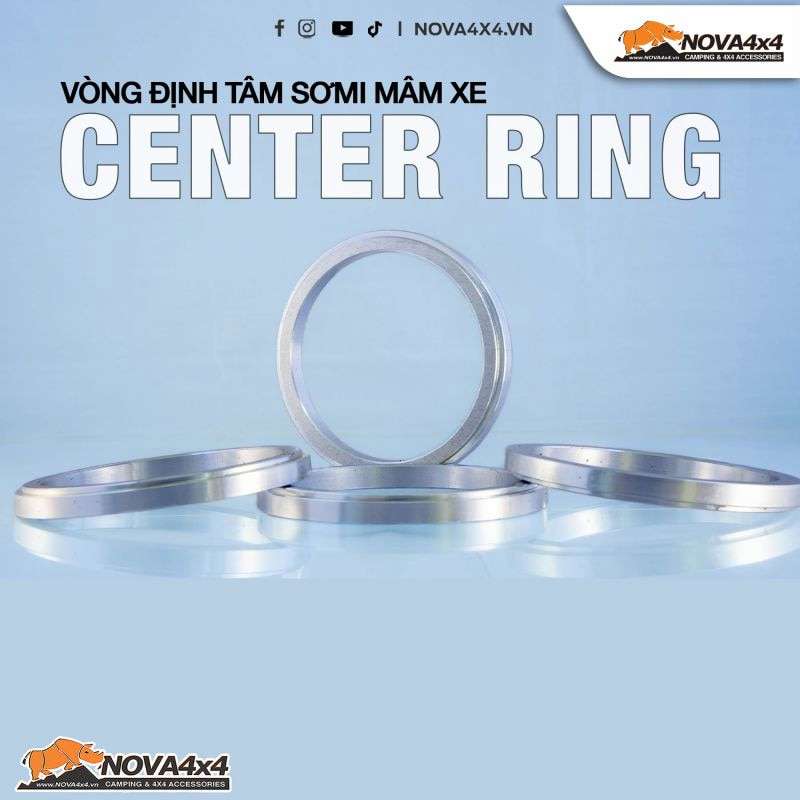 Vòng định tâm sơmi mâm xe cho các dòng xe ford & mitsubishi