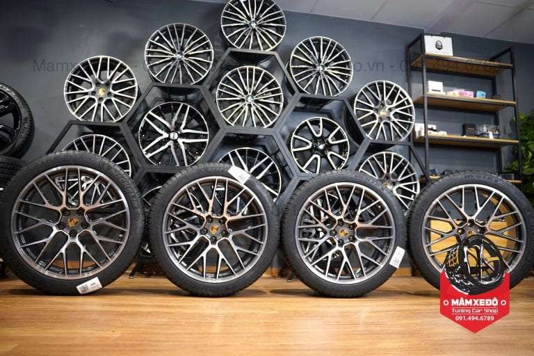 Mâm xe porsche macan rs spyder design 21 inch – kèm lốp – mới...