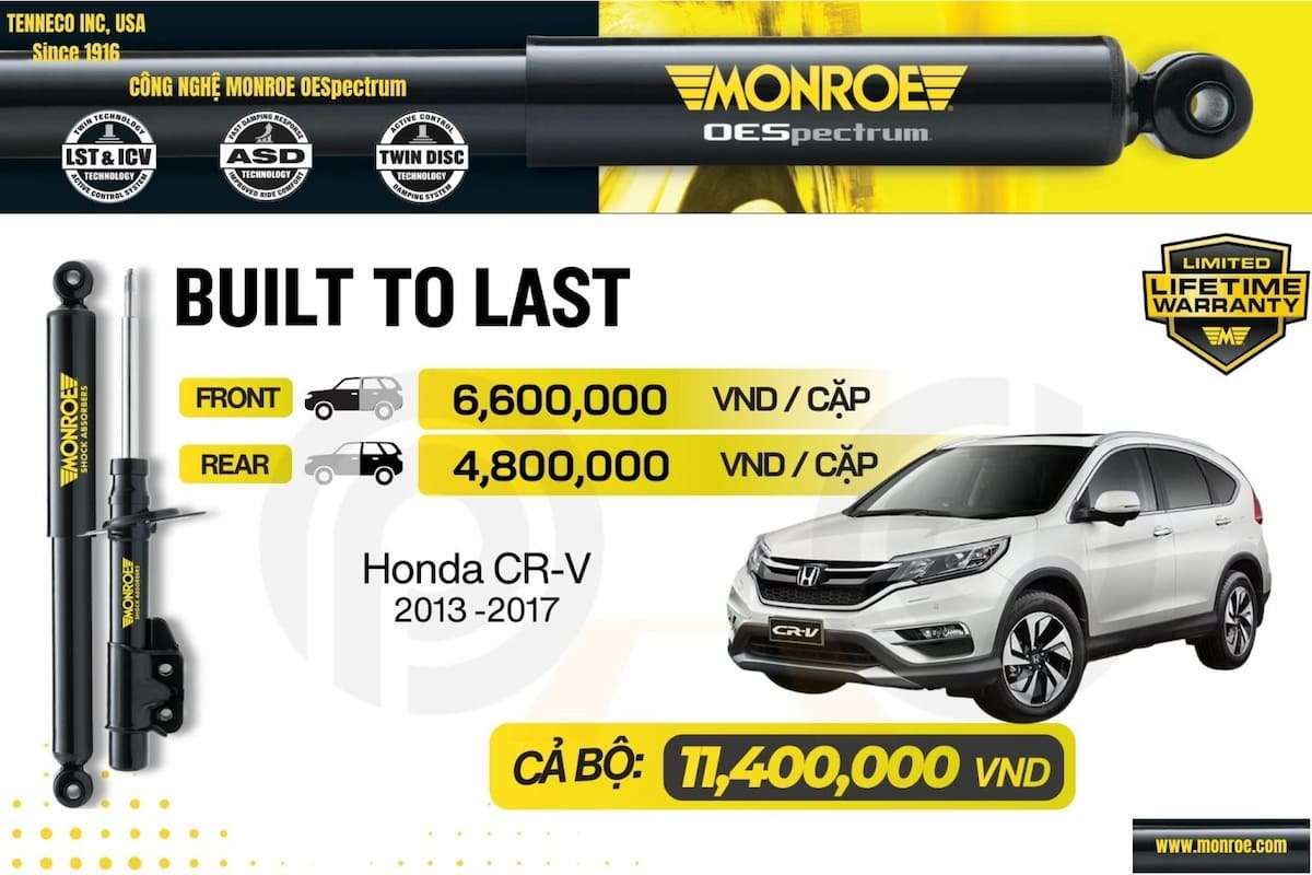 Phuộc giảm xóc monroe – honda cr-v 2013-2017