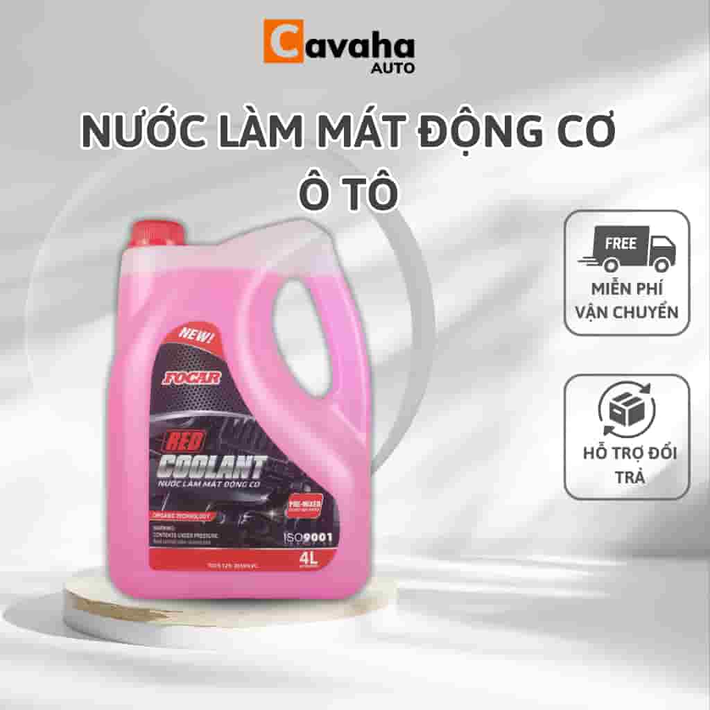 Nước làm mát động cơ ô tô màu đỏ focar red coolant công nghệ oat...