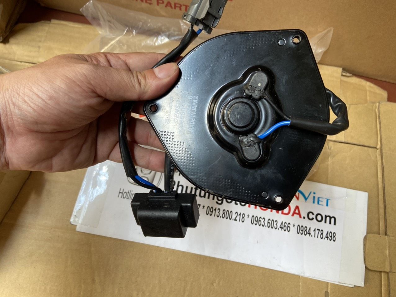 Mô tơ quạt làm mát dàn nóng két nước xe honda civic 2006-2011