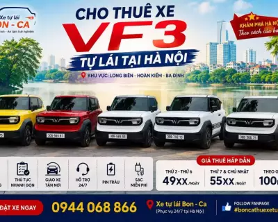 CHO THUÊ XE TỰ LÁI VINFAST VF3 TẠI HÀ NỘI 