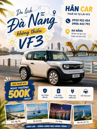 Cho thuê xe Vinfast VF3 tại Đà Nẵng