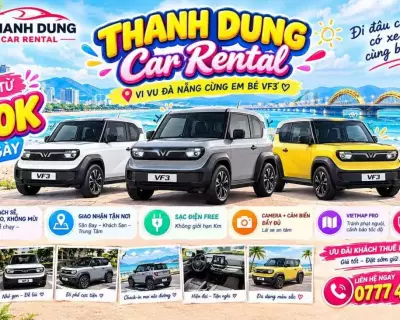 Cho thuê xe Vinfast VF3 tại Đà Nẵng