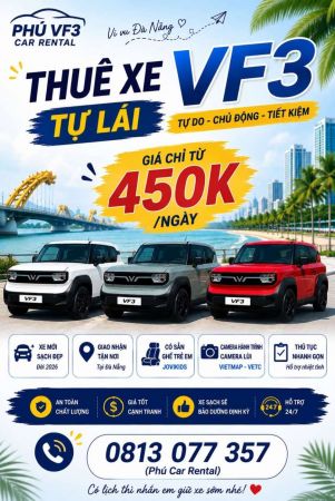 Cho thuê xe VF3 tại Đà Nẵng