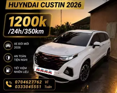 Cho thuê xe Hyundai Custin tại Gò Dầu