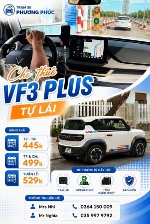 Cho thuê xe Vinfast VF3 tại Đà Nẵng