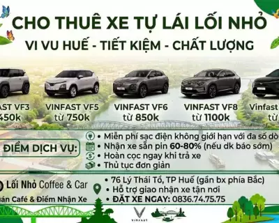 Cho thuê xe điện tự lái tại Huế