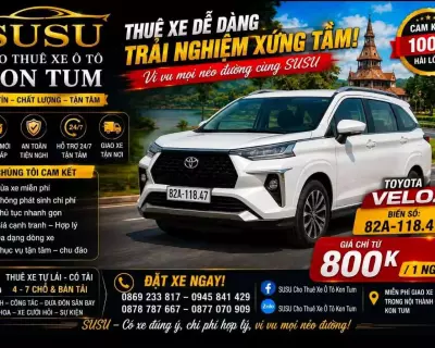 Cho thuê xe Toyota Veloz tại Kon Tum