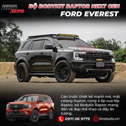Bộ bodykit ford everest lên đời raptor next gen 2023