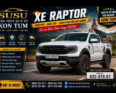 Cho thuê xe Ford Ranger Raptor tại Kon Tum