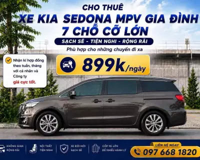 Cho thuê xe Kia Sedona tại HN